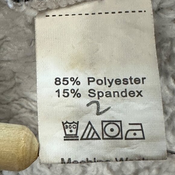 Angashion red black buffalo plaid 1/4 zip woman’s size XL fleece jacket - Picture 4 of 7